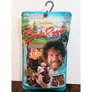 Bob Ross Joy of Painting 1 Pair Mens Boxer Briefs XL 40-42 "This is Your World"